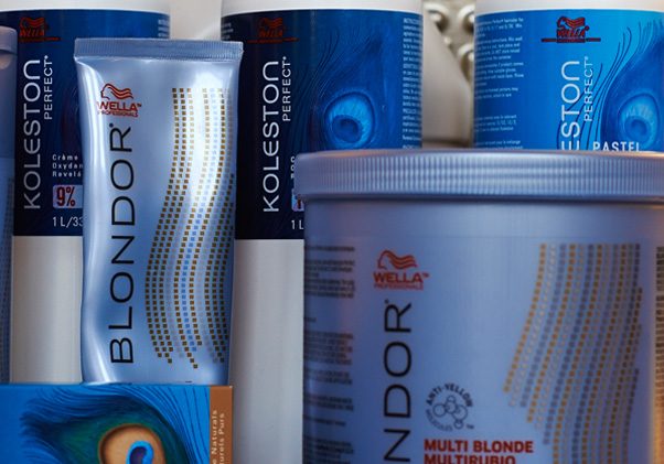 various bottles of beauty products at Sorella Hair Salon